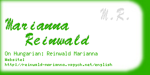 marianna reinwald business card